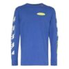 Loose Arrow Long Sleeves Pullover Blue