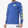 Loose Arrow Long Sleeves Pullover Blue