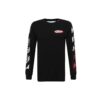 Loose Arrow Long Sleeves Pullover Red/Black