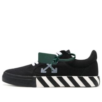 Low Vulcanized Canvas Sneaker “Black White Orange”