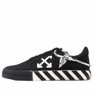 Low Vulcanized Canvas Sneaker “Black White Orange”