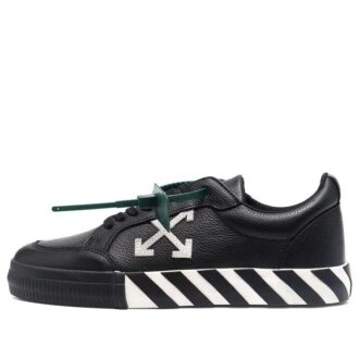 Low Vulcanized Canvas Sneaker “Black White Red”