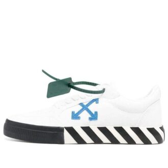 Low Vulcanized Canvas Sneaker “White Black Blue Orange”