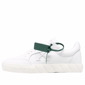 Low Vulcanized Canvas Sneaker “White Green”