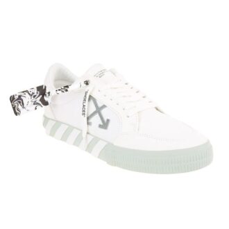 Low Vulcanized Canvas Sneaker “White Green”