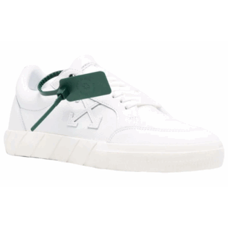 Low Vulcanized Canvas Sneaker “White Green”