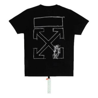 Lunar New Year limited Arrow Round Neck Short Sleeve Ordinary Version Black