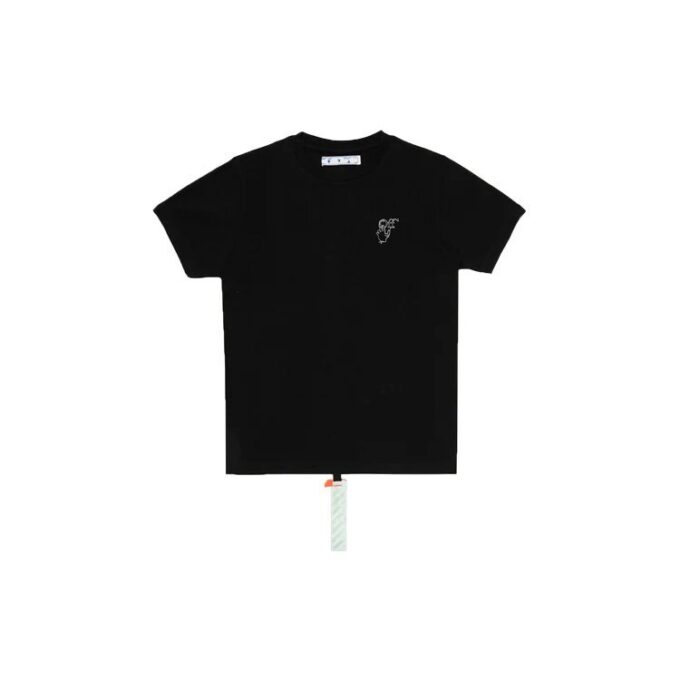 Lunar New Year limited Arrow Round Neck Short Sleeve Ordinary Version Black