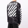 Marble Pattern Pullover Men Black