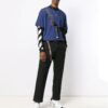 Mariana Painting Applique Short-sleeve Tee Men’ s Blue