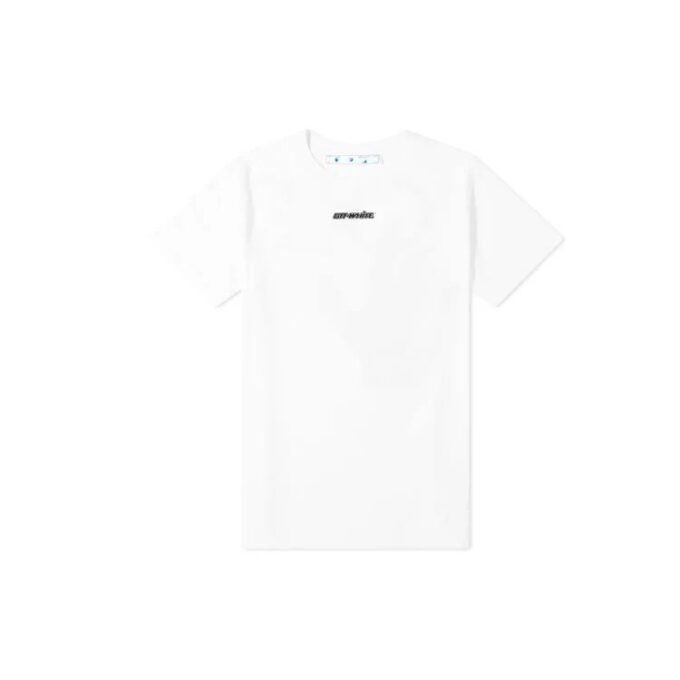 Marker Short-Sleeve Slim Tee “White/Blue”