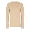 Men’ s Off-White x Browns 50 Crossover Printing Logo Loose Round Neck Long Sleeves Beige