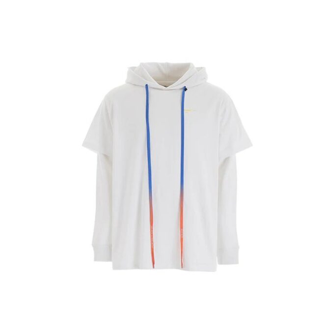 Men’ s Pullovers Street Style Long Sleeves Plain Cotton Logo White