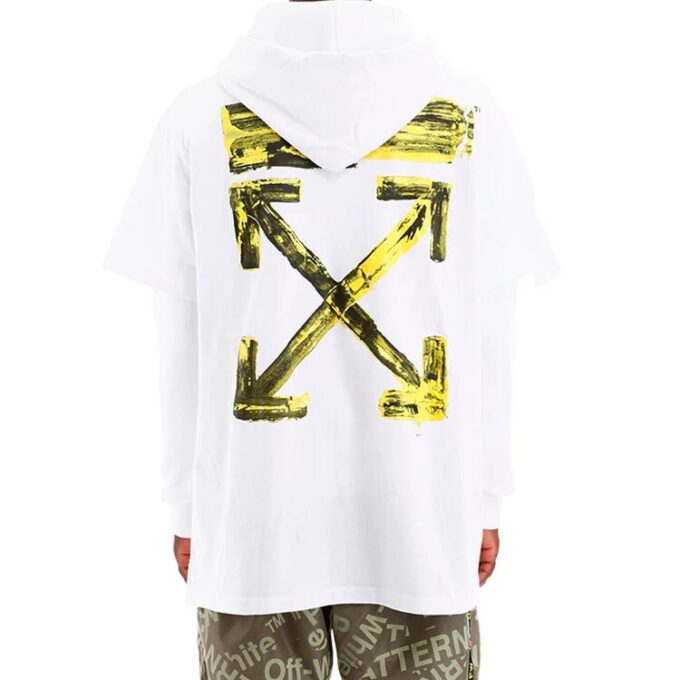 Men’ s Pullovers Street Style Long Sleeves Plain Cotton Logo White
