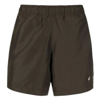 Men’ s SS21 Logo Pants Shorts Slim Fit Brown