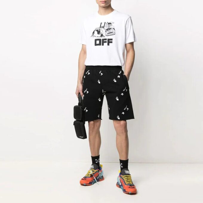Men’ s SS21 Logo Print Short Skirt Black