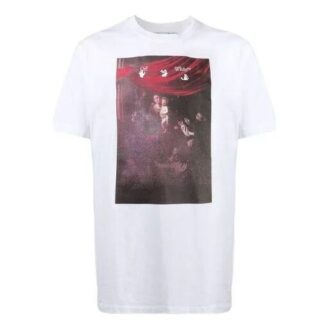 Men s SS21 Print Oversized White