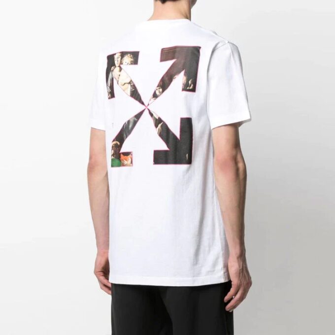 Men s SS21 Print Oversized White