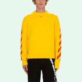 Men’ s SS21 Sweater Slim Fit Yellow