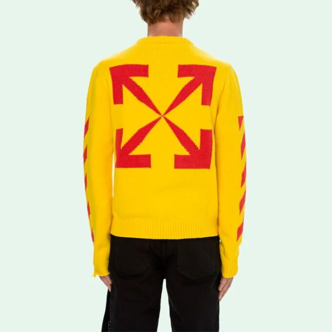 Men’ s SS21 Sweater Slim Fit Yellow