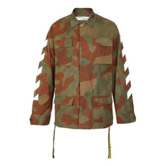 Mens Arrows Sketch Camouflage Cotton Jacket