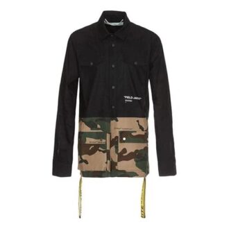 Mens Camouflage Splicing Jacket
