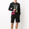 Mens Diagonal Stripes Logo Sport