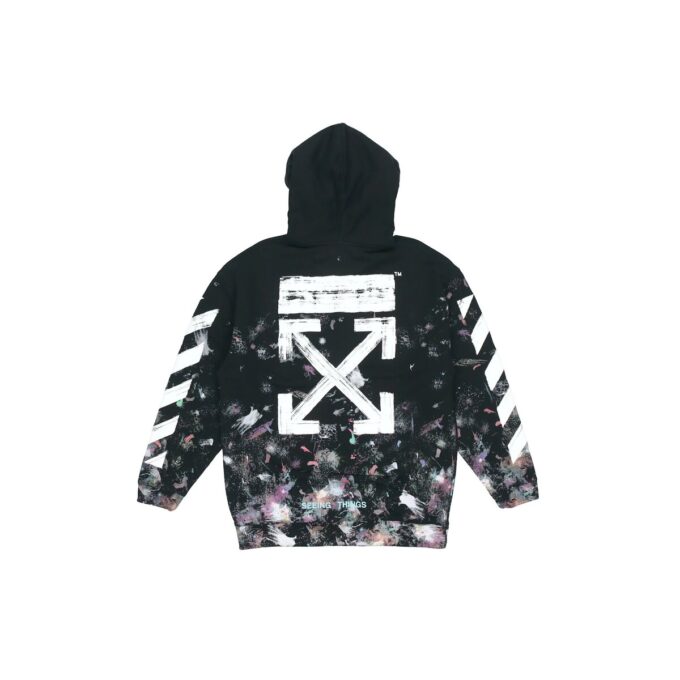 Mens Diagonal Stripes Logo Sweater