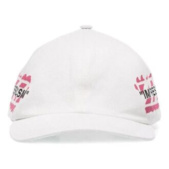 MENS Impressionism Peaked Cap White
