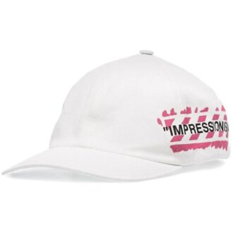 MENS Impressionism Peaked Cap White