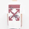 Mens Spider Arachno Arrow Print Sketch Logo Loose Short Sleeve