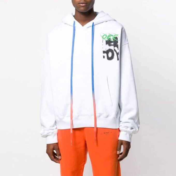 MENS Spray Blurred Oversized White