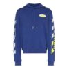 MENS SS19 Spilt Logo Slim Hoody Blue