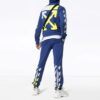 MENS SS19 Spilt Logo Slim Hoody Blue