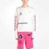 MENS SS19 Virgil Abloh Diag Stencil Slim Crewneck Sweater Logo White