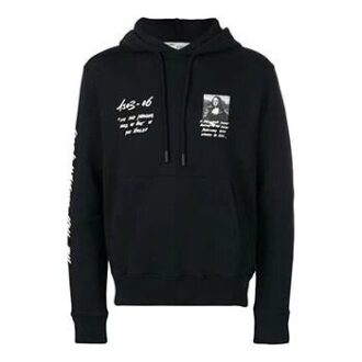 MENS SS19 Virgil Abloh Mona Lisa Hooded Sweatshirt Black
