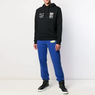 MENS SS19 Virgil Abloh Mona Lisa Hooded Sweatshirt Black