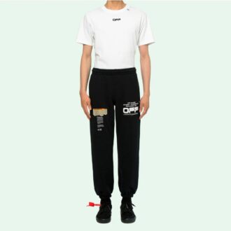 Mens Street Style Plain Cotton Wavy Line 3D Logo Casual Sweatpants