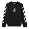 Mens Thermo Striped Logo Slim-fit Sweatshirt