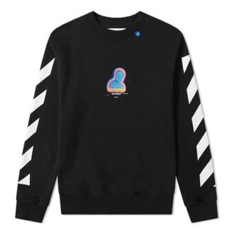 Mens Thermo Striped Logo Slim-fit Sweatshirt
