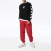 Mens Thermo Striped Logo Slim-fit Sweatshirt