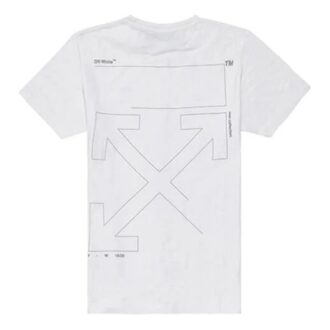 MENS Unfinished Logo Short Sleeve White