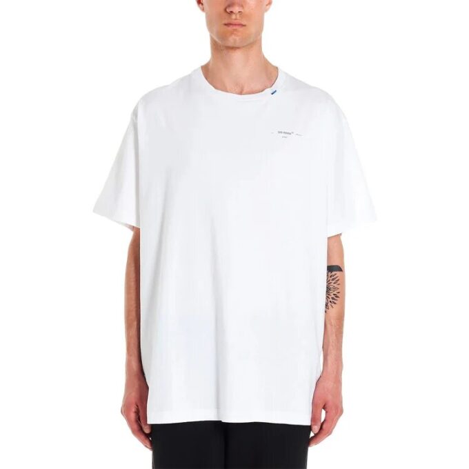 MENS Unfinished Logo Short Sleeve White