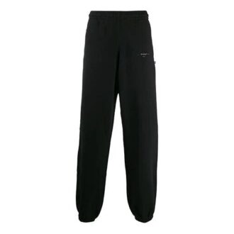 MENS Unfinished Track Pants Black