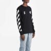 MENS Virgil Abloh Diag Hand Card Long Sleeve Tee Black