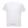 Minimalistic Back Alphabet Logo Short Sleeve Version White