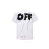 Minimalistic Back Alphabet Logo Short Sleeve Version White