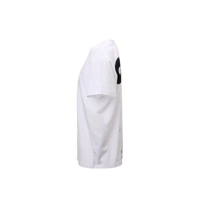 Minimalistic Back Alphabet Logo Short Sleeve Version White