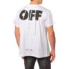 Minimalistic Back Alphabet Logo Short Sleeve Version White