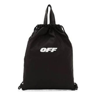Minimalistic Drawstring Backpack Black